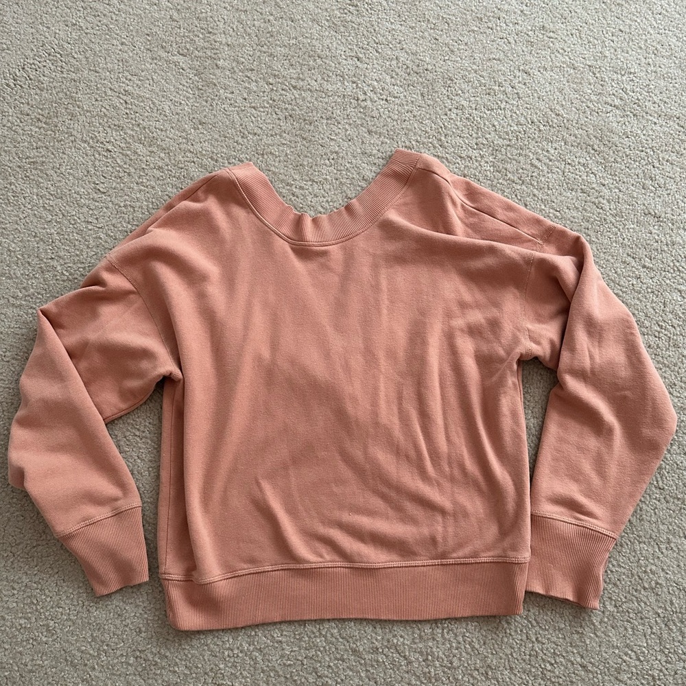 Women’s open back twist sweatshirt